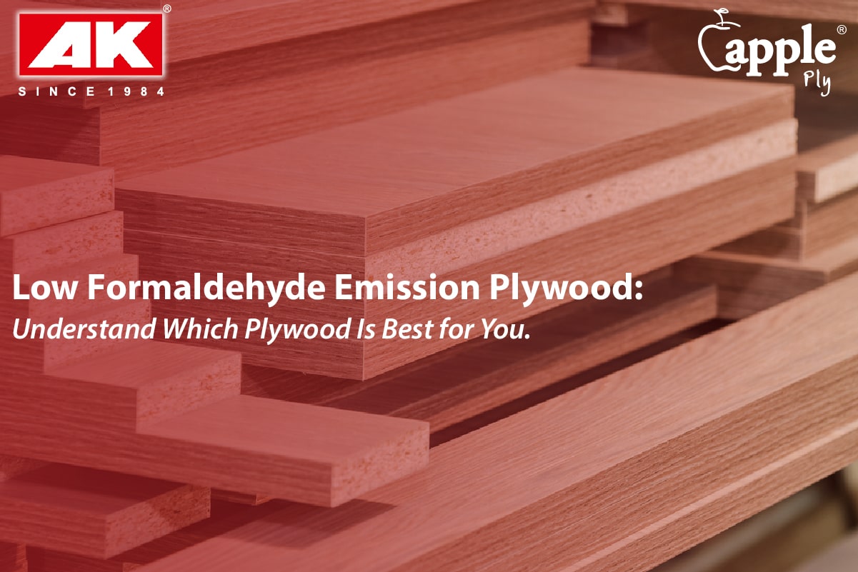 Low formaldehyde emission plywood