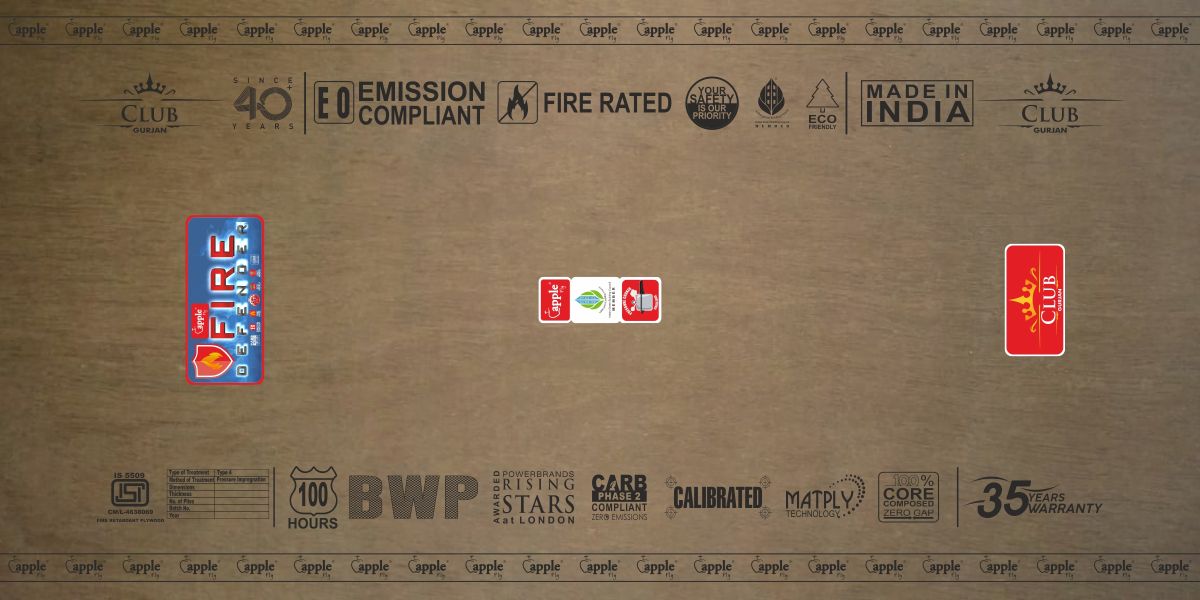 AK Appleply Club Fire Defender — Fire Retardant Plywood (IS 5509 Certified) AK Appleply Club Fire Defender — Fire Retardant Plywood (IS 5509 Certified)
