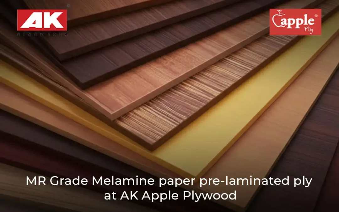 MR Grade Pre-Laminated Ply with Melamine Paper at AK Apple Ply